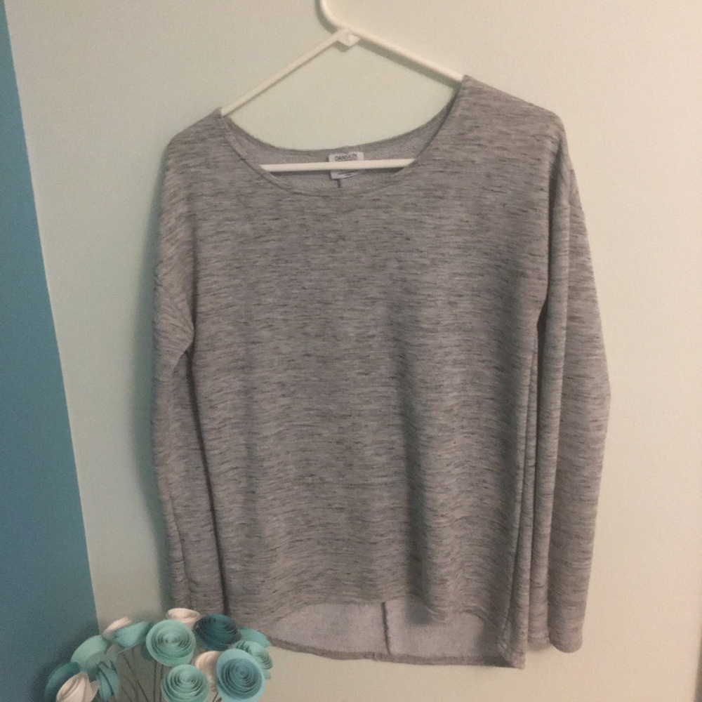 Danskin Now grey sweatshirt with thumb holes small